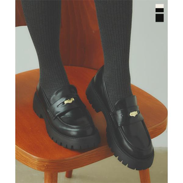 KOBE LETTUCE（神戸レタス） ローファー レディース 厚底 4cmヒール