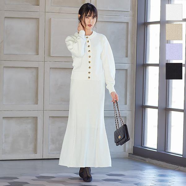 ENFOLDニットスカート　¥71500 KOBE LETTUCE スカート ニットスカート レディース ボトムス ロング