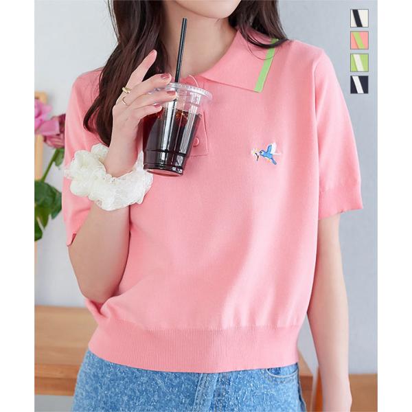 KOBE LETTUCE（神戸レタス） ポロニット ポロシャツ レディース 半袖