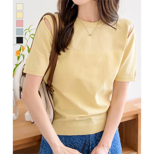 KOBE LETTUCE（神戸レタス） トップス レディース 半袖 サマーニット