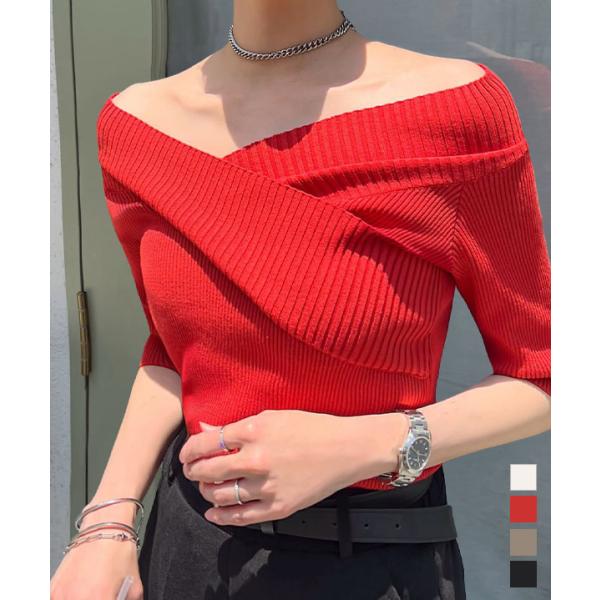 KOBE LETTUCE トップス レディース サマーニット Vネック 半袖