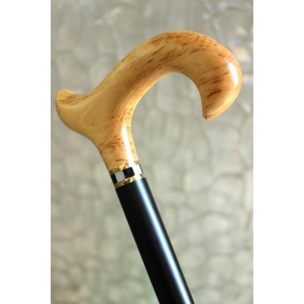杖 ステッキ 螺鈿細工 木製 一本杖 カバノキ スウェーデン産 Muryou Hassou 看護 介護用品 Watanegypt Tv