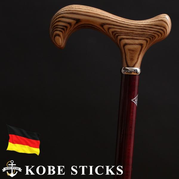 杖 つえ ステッキ おしゃれ ドイツ製 気品あふれる紫が上品なおしゃれ 誰もが見とれる上質ステッキ 木製 専門店 高級 かっこいい かわいい 女性 男性 介護 H10 38 神戸ステッキ Yahoo 店 通販 Yahoo ショッピング