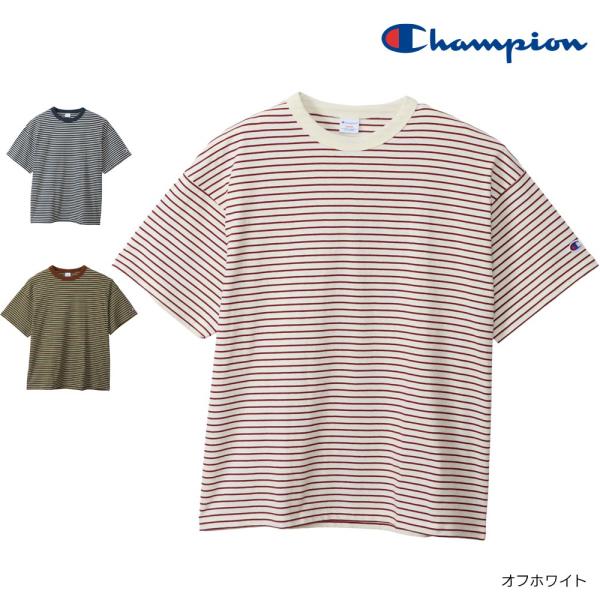 Champion チャンピオン ボーダーショートスリーブTシャツ(メンズ