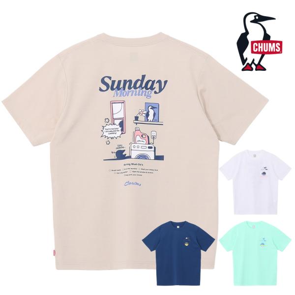 チャムス CHUMS ドライサンデーモーニングポケットTシャツ CH01-2761