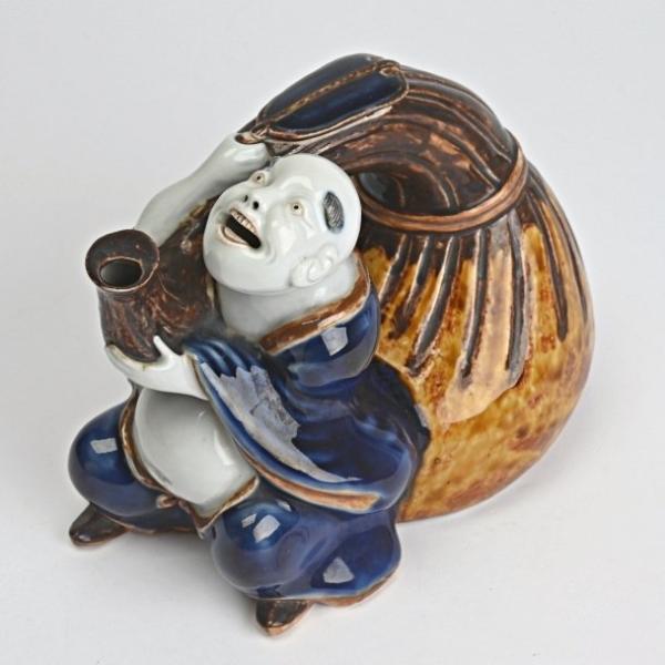平戸焼 布袋形 徳利 酒器 明治期 : 古美術久田 - 通販 - Yahoo