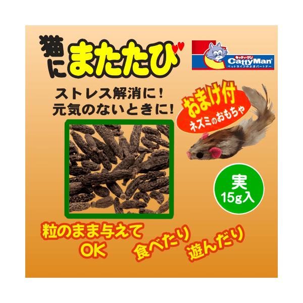 猫 おもちゃ またたび 猫 マタタビ 実 ストレス 元気がない コミュニケーション 与えやすい ネズミ ドギーマン 猫にまたたび 実 おまけ付 15g