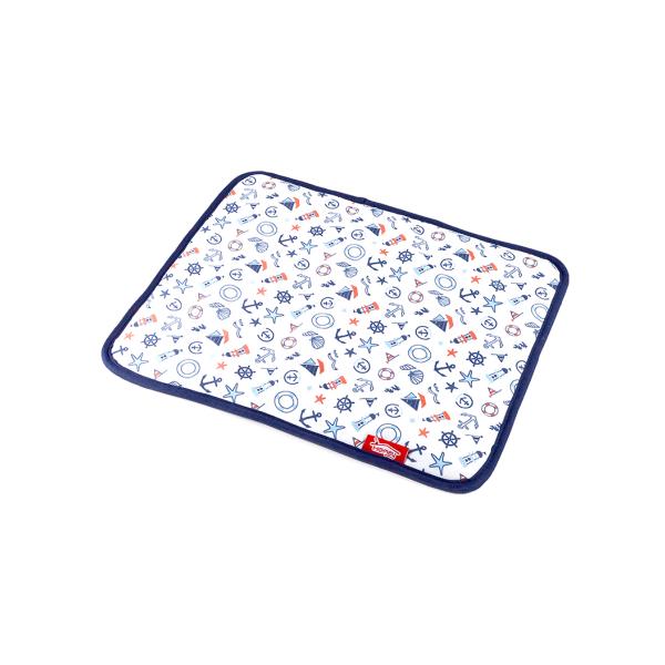 猫 クールマット 接触冷感 Homey ひんやりマリンマット S 熱中症対策接触冷感とパイル生地のリバーシブル！温度に合わせて使い分け。表面は可愛いマリン柄の接触冷感素材でひんやり。裏面はコットンのパイル生地でさわやか！気温に合わせリバーシ...