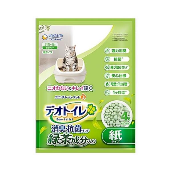 ユニ・チャームペット 猫砂 システム デオトイレ 飛び散らない緑茶成分