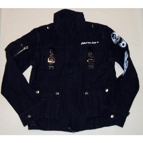 RUN＆GUNS 袖脱着式 ハイスタンドライダースジャケット メンズ