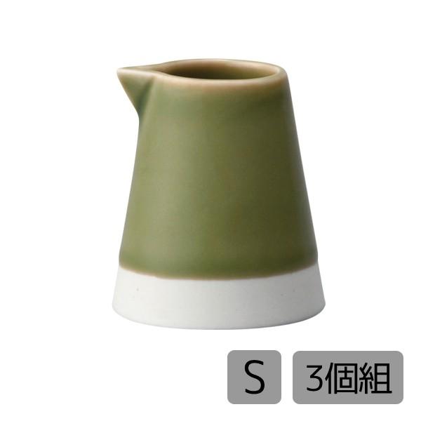 ■材質:磁器■サイズ:φ4×5cm■容量:50ml■セット内容:esクリーマーS織部釉×3個■生産国:日本(Made in Japan)■旬なキーワード：西海陶器 北欧 北欧風 アースカラー カラー アンティーク シック 西海 ＳＡＩＫＡＩ...