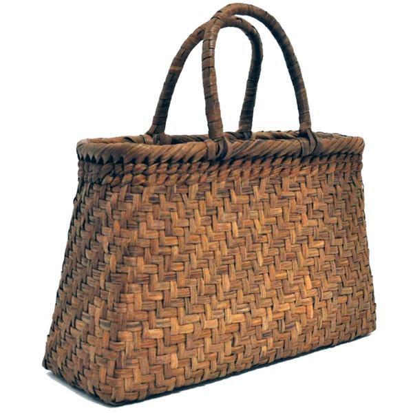 和紙場地　山葡萄　かごバッグ バッグ かごバック 浴衣 山葡萄かごバッグ 手作り 職人 可愛い