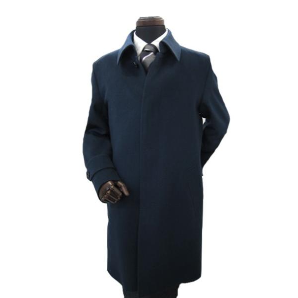 ヒッキーフリーマン ブルー メンズコート ファッション ステンカラー M カシミヤ100 Xl Ll Htc5 ミドルコート L メンズファッション Htc5 Ed こだわり工房 特価安いそれに目立つ