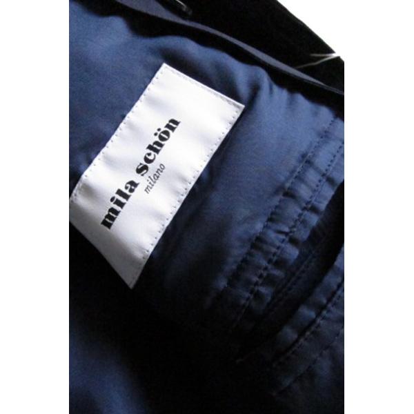 1年保証 のミラショーン メンズファッション メンズコートダウン ステンカラーコート シルク100 ネイビー 48 L シニア シルク100 ミドルコート 46 M 50 Ll K844 Ed こだわり工房