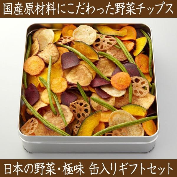 日本の野菜 極味 缶入り ギフトセット 300g 野菜 チップス 国産 おやつ 健康志向 父の日 こだわり厳選食品館 通販 Paypayモール
