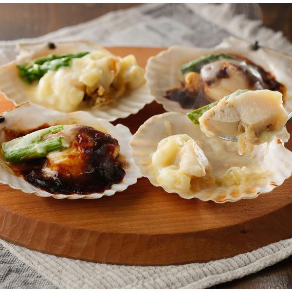 [Release date: March 28, 2025]貝の直径10cm前後の北海道産片貝帆立を使用し、ホワイトソースのグラタン仕立てと、デミグラスソースとチーズを乗せて焼いたデミグラスチーズ焼きにしました。どちらも電子レンジで温めるだ...