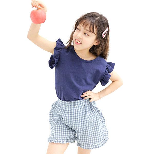 ショートパンツ 女の子 子供服 子ども服 こども服 キッズ 春 夏 100 110 1 130 140 150 フリル チェック柄 Ss新色 Baa 子供服bee 通販 Yahoo ショッピング