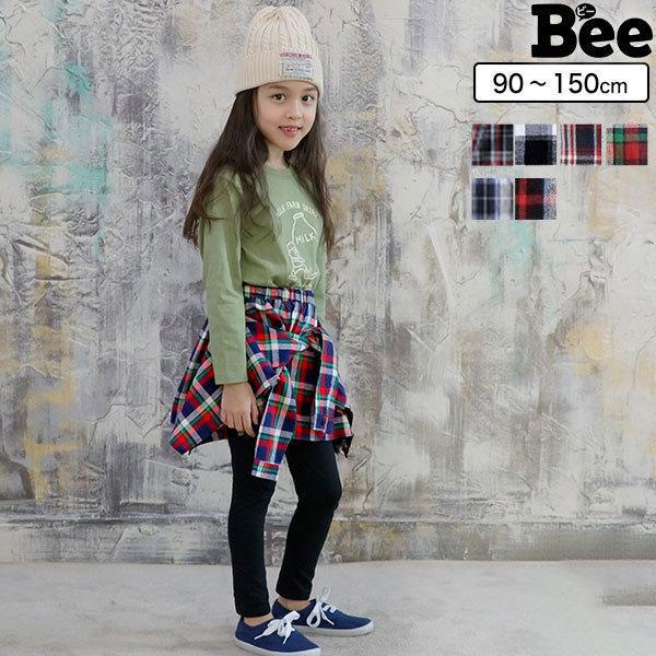 レギンス付きスカート 韓国子供服 Bee カジュアル キッズ 女の子 スカッツ チェック 春 秋 冬 90 100 110 1 130 140 ボトムス b 子供服bee 通販 Yahoo ショッピング