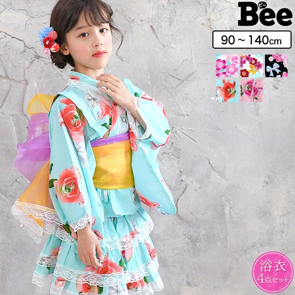 浴衣 4点セット 韓国子供服 キッズ 夏 ドレス Saa 子供服bee 通販 Yahoo ショッピング