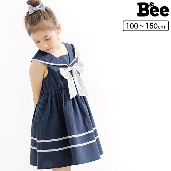 セーラーワンピース 子供服 子ども服 こども服 キッズ 女の子 襟付き