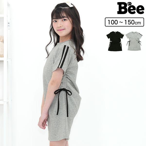 Bee des Bee 【夏物TIMESALE】 ドローストリングラインワンピース 半袖