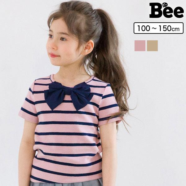 21年夏新作 半袖トップス 韓国こども服 Bee 女の子 ナチュラル リボン 夏 半袖 100 110 1 130 140 150 Tbb 子供服bee 通販 Yahoo ショッピング