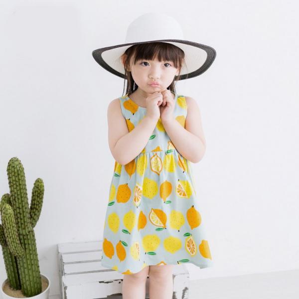 夏新作 キッズ ワンピース ノースリーブワンピース レーモン柄 キッズアパレル 洋服 子供服 女の子 可愛い Aラインワンピース 子供用 Buyee Buyee 日本の通販商品 オークションの代理入札 代理購入