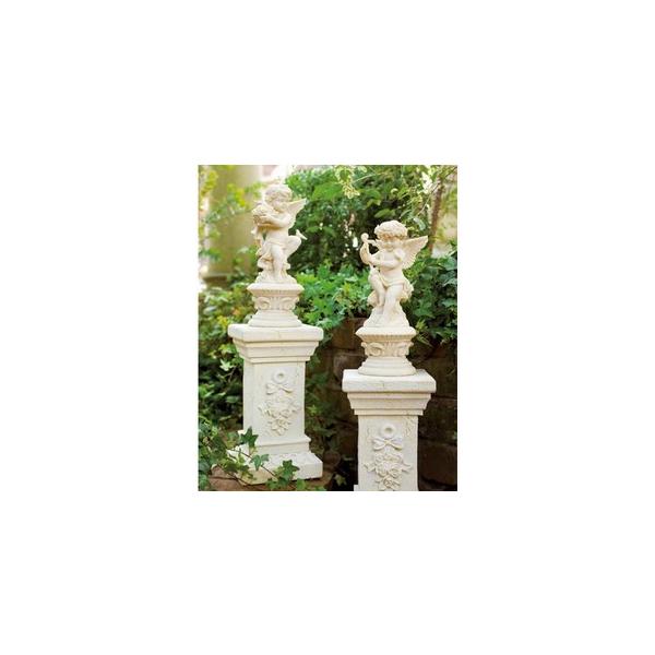 最安値挑戦 天使ローズ 花台１セット エンジェル 置物 ガーデニング Garden イングリッシュガーデン