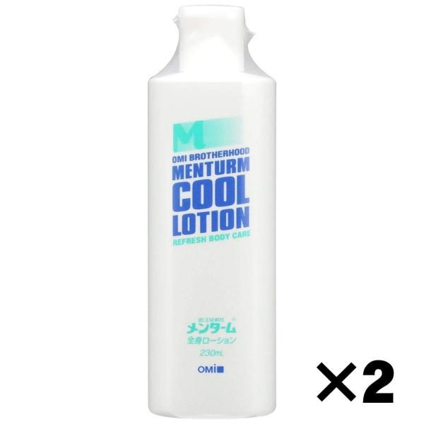 メンターム クールローション 全身 肌荒れ 防止 クールダウン 日焼け 化粧水 髭剃り後 お風呂上がり 全身ローション 2本セット 近江兄弟社