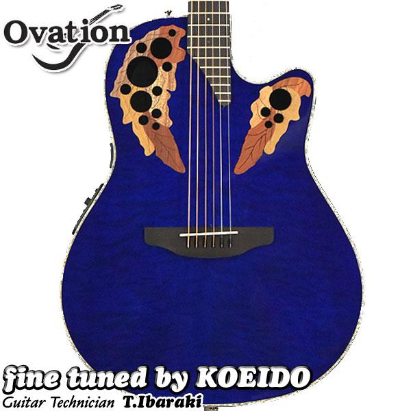 Ovation Celebrity Elite Plus CE44P-8TQ-G (ストラップ、スペア弦付き 