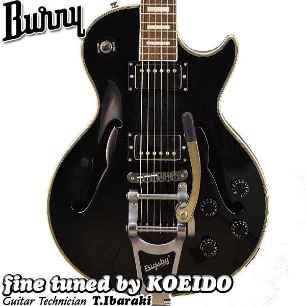発送可】BURNY BLC-75 セミホロウボディレスポールタイプ