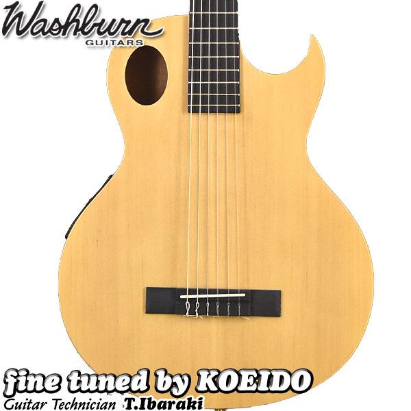 Washburn エレガット EACT42S Natural（スペア弦、ストラップサービス 
