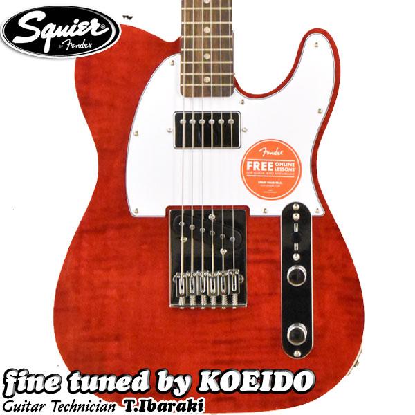 Squier Affinity Telecaster FMT SH Crimson Red Transparent