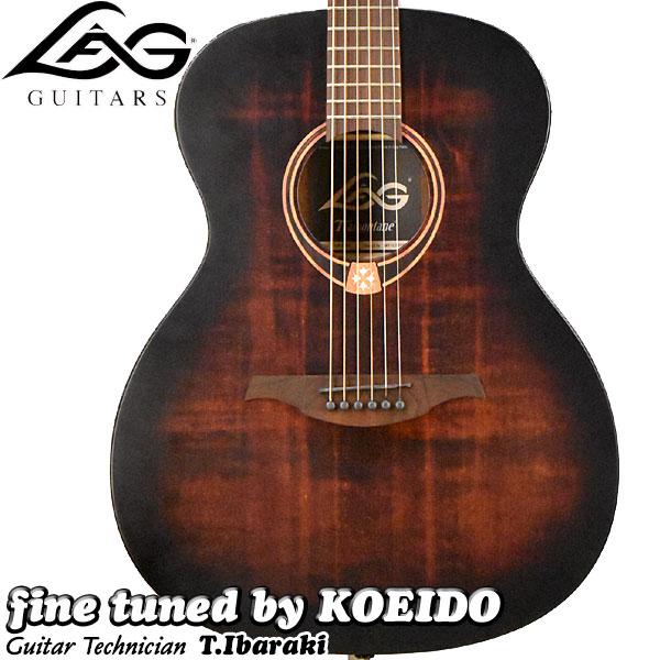 LAG Guitars T70A Black &amp; Brown（スペア弦付き）ラグギター　アコースティックギター　初心者　入門用