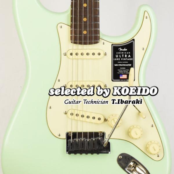 Электрогитара Fender Ultra Luxe Stratocaster, зелёная