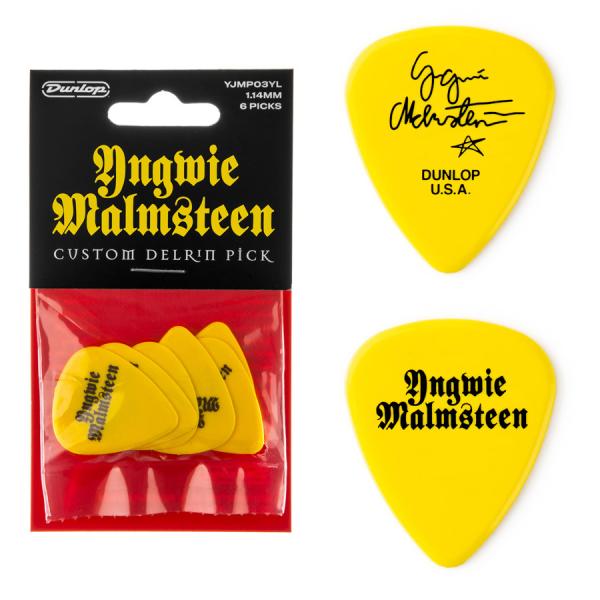 Dunlop 6������v���C���[�Y�p�b�N YJMP03YL 1.14mm Yngwie Malmsteen���f�� �s�b�N6���Z�b�g (��^�X�֔���) �C���O���F�C �M�^�[�s�b�N