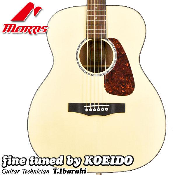 Morris F-1 NAT (モーリスクリップチューナー、カポタスト、クロス付き) モーリス　アコースティックギター　初心者　入門用