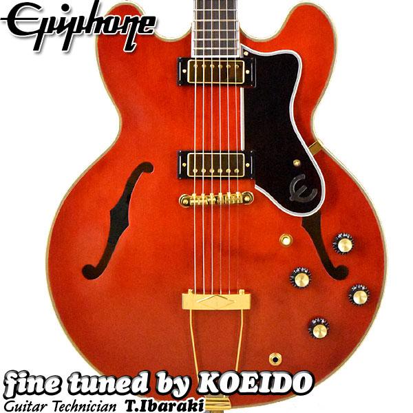 Epiphone Masterbilt Gem Archer Sheraton Cherry Red(スペア弦、クリップチューナー付き) エピフォン　シェラトン　セミアコ　オアシス