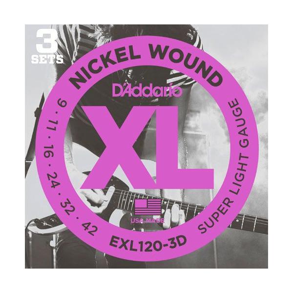 D'addario EXL120-3D(�R�p�b�N�Z�b�g) �_�_���I �G���L�M�^�[�� (��`�O�X�֔���)