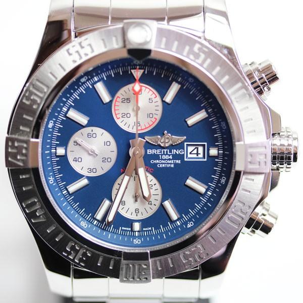 Breitling ブライトリング メンズ 市場 スーパーアベンジャー Ii A13371 青文字盤 48mm Mt1695 A331c71pss 質屋出品 腕時計