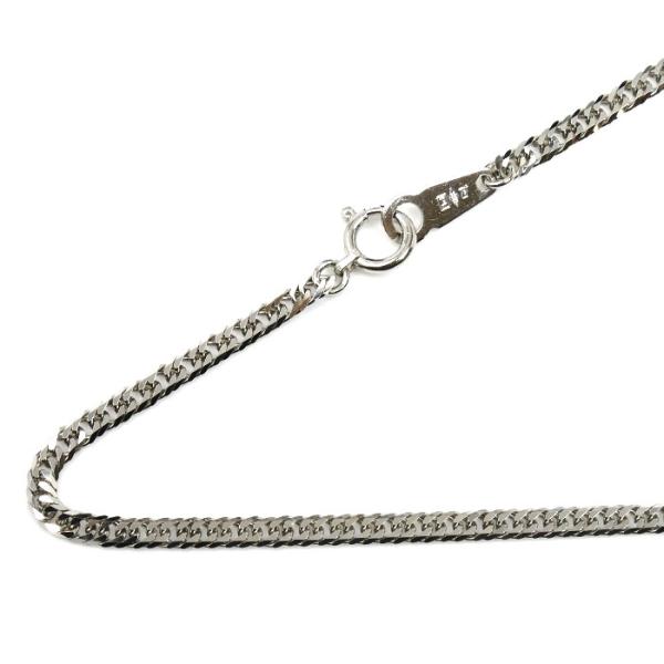 Pt999 ネックレス 喜平6面Wカット 11.3g 55cm 純プラチナ ユニセックス