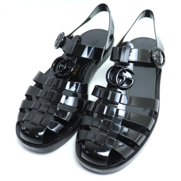 GUCCI（グッチ） GGマーモント ラバー サンダル ブラック SIZE 8