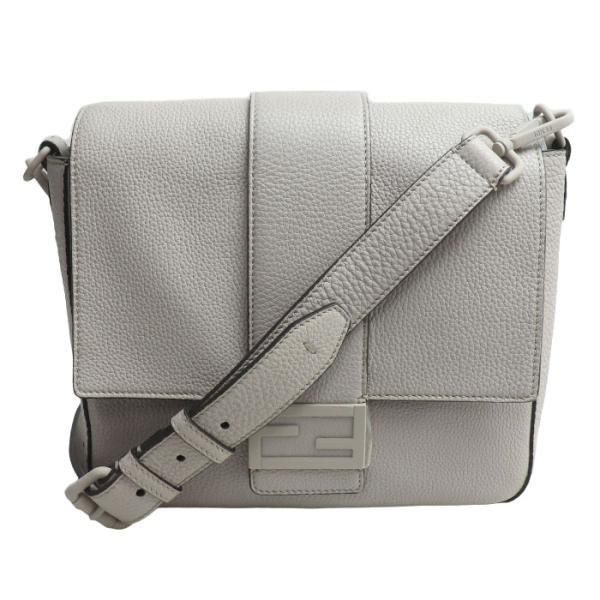 FENDI フェンディ バゲット メッセンジャー ミディアム ショルダーバッグ グレージュ 7VA537 AG0L F047P レディース【中古】【美品】 FENDI（フェンディ） バゲット メッセンジャー ミディアム ショルダー
