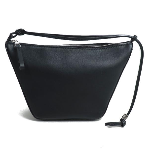 LOEWE ロエベ ハンモック ホーボーバッグ ミニ A538G13X01 ブラック カーフ ショルダーバッグ 布袋有 LOEWE - LOEWE ロエベ ハンモック ホーボーバッグ ミニ A538G13X01