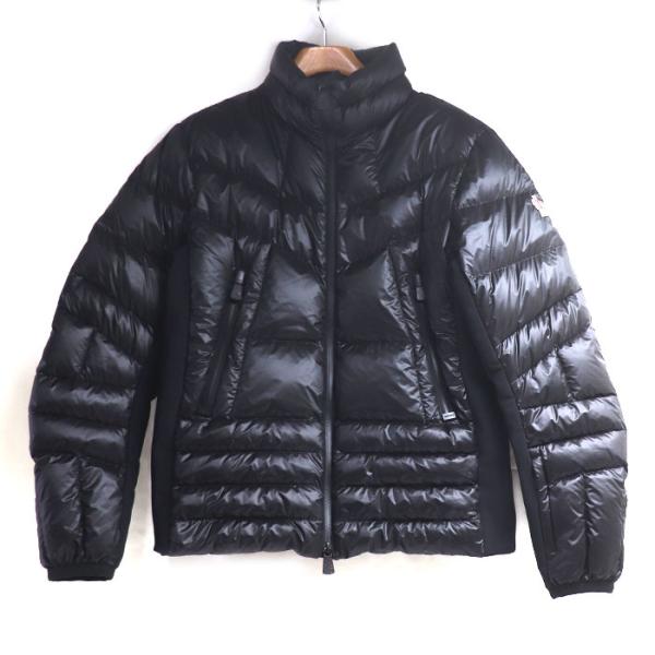 MONCLER モンクレール CANMORE ダウンジャケット ブラック レッド G20971A50400 _x000D_
1 GRENOBLE  メンズ【中古】 koera_er25-1217-11