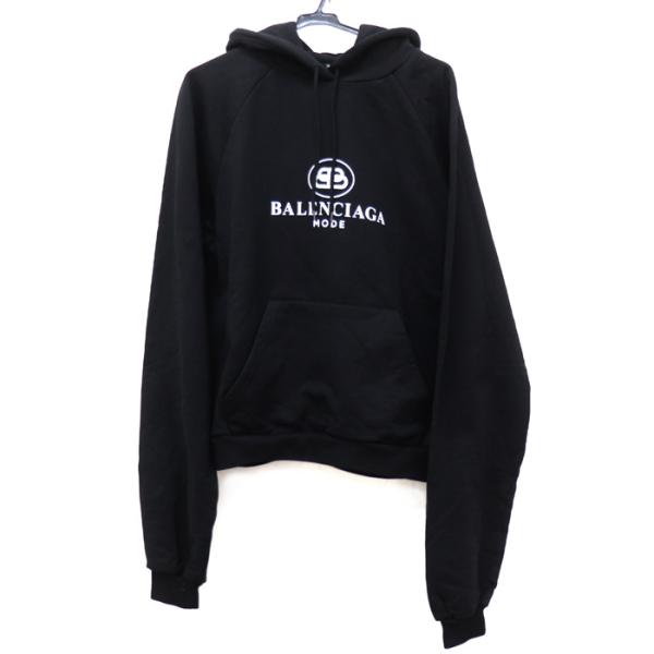 BALENCIAGA（バレンシアガ） パーカー ブラック 571194 L メンズ 中古