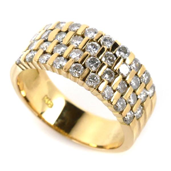 K18YG イエローゴールド ダイヤ リング・指輪 ダイヤモンド1.12ct 12号  