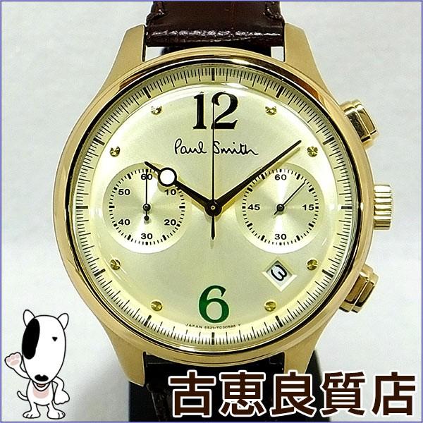 美品 ポールスミス Paul Smith メンズ 腕時計 クロノグラフ 6521