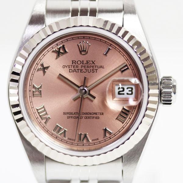 ロレックス Rolex レディース オイスター パーペチュアル デイトジャストy番 自動巻き ピンク ローマ 中古 あすつく Mt23 K19 963 古恵良販売 通販 Yahoo ショッピング
