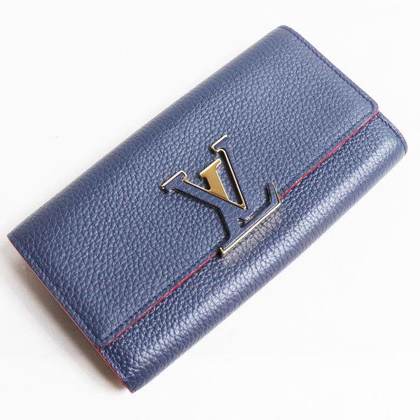 ルイヴィトン ポルトフォイユ・カプシーヌ 二つ折り長財布 M63739 マリーヌルージュ トリヨンレザー /中古/美品/質屋出店/値下げ